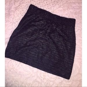Sparkly Black Mini Skirt